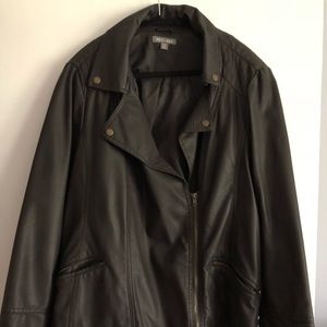 Faux leather jacket